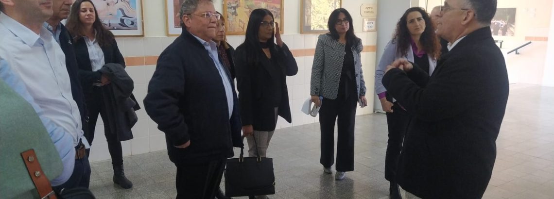 מנכ”ל אורט ומטה הרשת בביקור באורט קרית טבעון